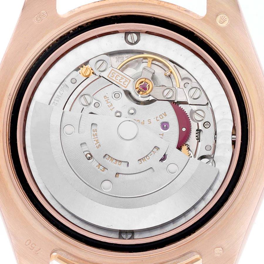 Rolex Pearlmaster Chocolate Dial Rose Gold Diamond Ladies Watch 81315