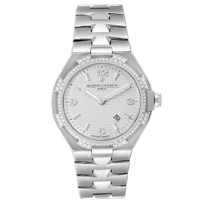 Vacheron Constantin Overseas 34 Steel Diamond Ladies Watch 25750