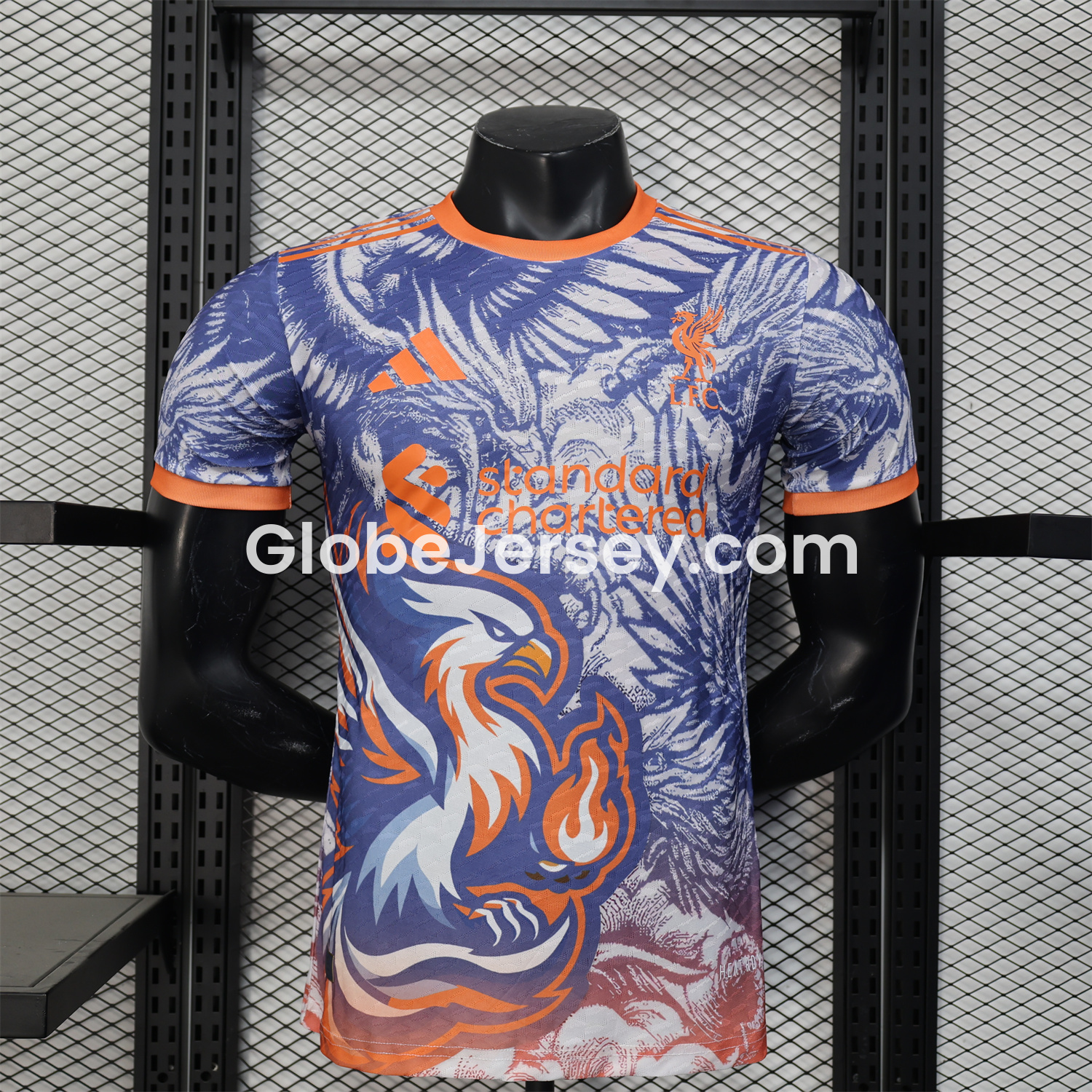 Liver.pool 25-26 Orange and Blue Liver.pool Bird Special Edition Jersey - Player Version