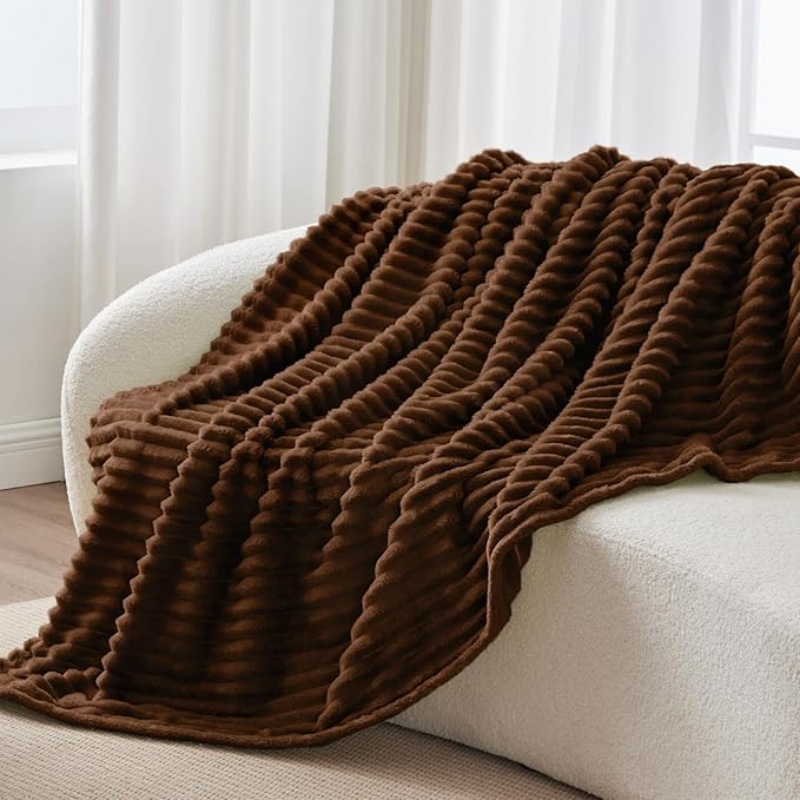 VELVETIER Fleece Throw Blanket for Couch