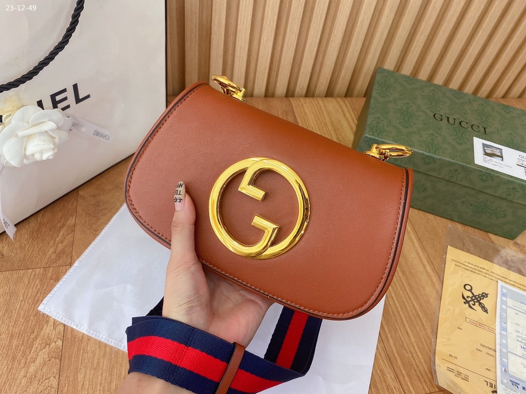 Gucci Blondie Mini Bag Brown 22Cm 698643 Uxxag 2671