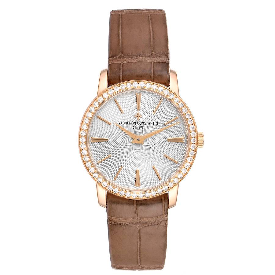 Vacheron Constantin Traditionnelle 18k Rose Gold Diamond Ladies Watch 81590