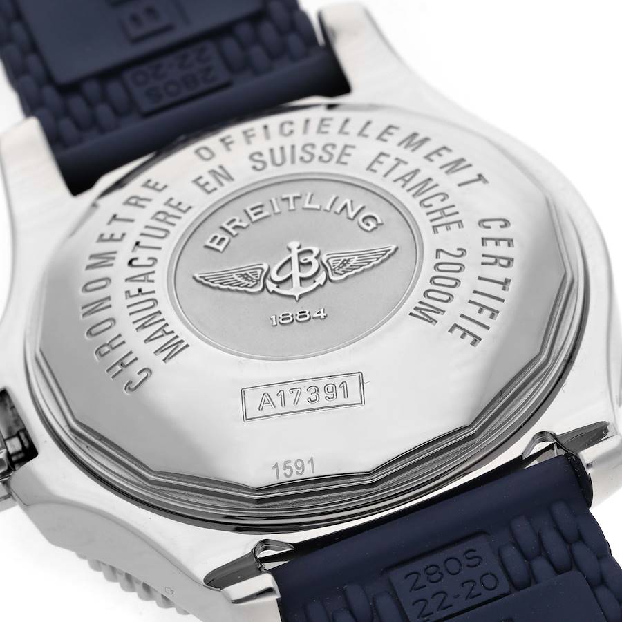 Breitling Aeromarine Superocean 44 Blue Hand Steel Mens Watch A17391