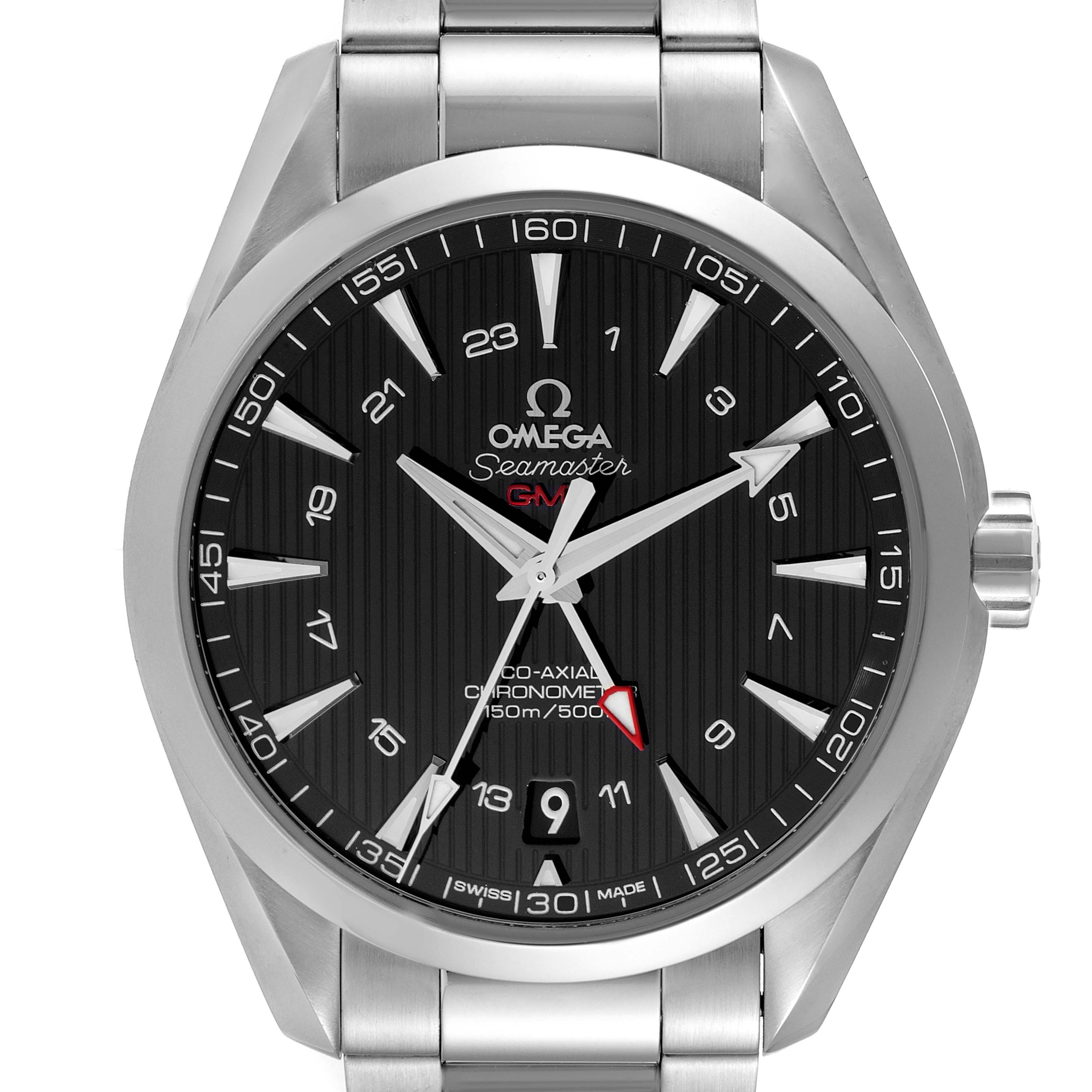 Omega Seamaster Aqua Terra GMT Co-Axial Steel Mens Watch 43.0 MM 231.10.43.22.01.001