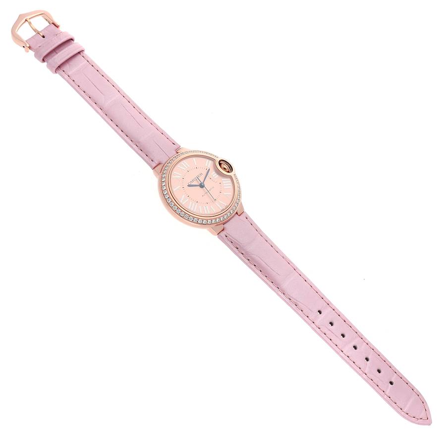Cartier Ballon Bleu Rose Gold Diamond Ladies Watch WJBB0076