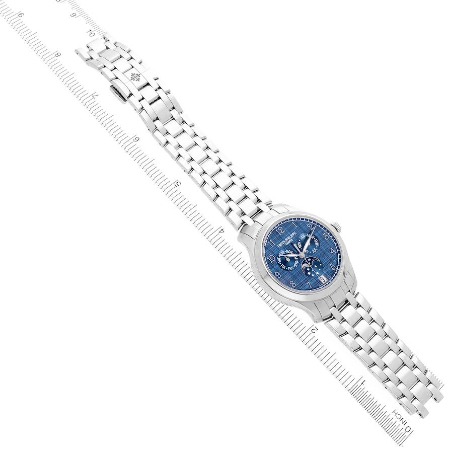 Patek Philippe Complications Annual Calendar Moonphase Steel Mens Watch 4947