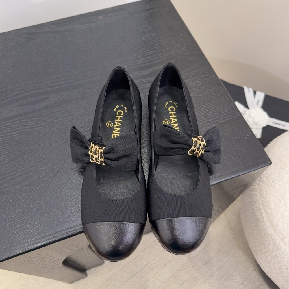 Chanel Mary Janes Grosgrain Black G46811 B22270 94305