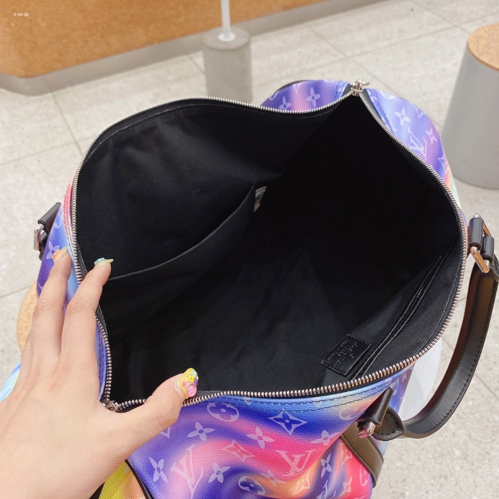 Louis Vuitton Keepall Bandoulière 50 Sunset Canvas Muticolor 50Cm