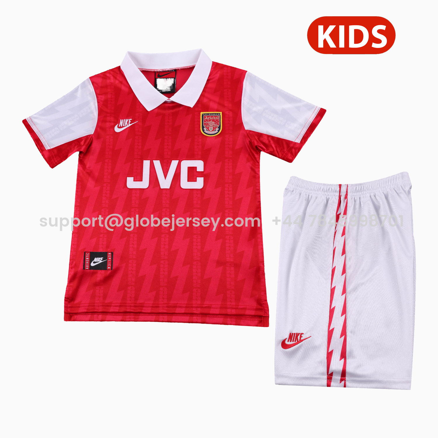 Retro Arsenal 1994-95 Home Kids Kit