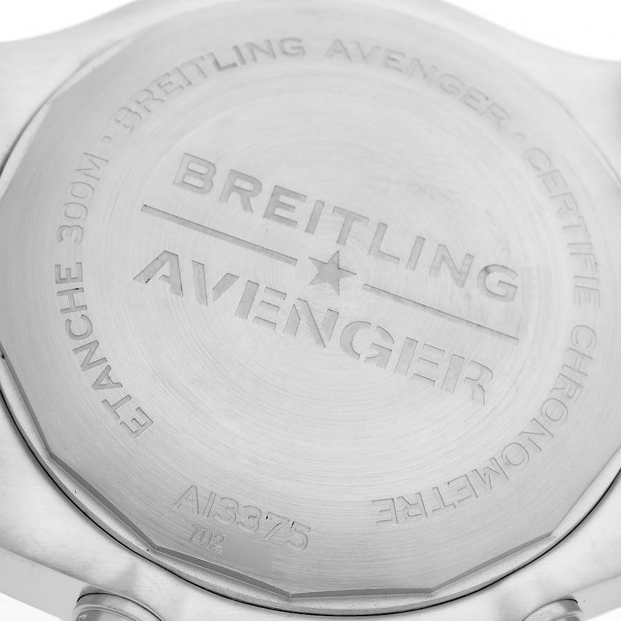 Breitling Super Avenger Chronograph 48 Steel Mens Watch A13375