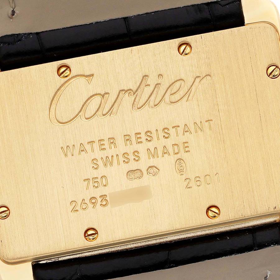 Cartier Tank Divan Yellow Gold Diamond Ladies Watch WA301036