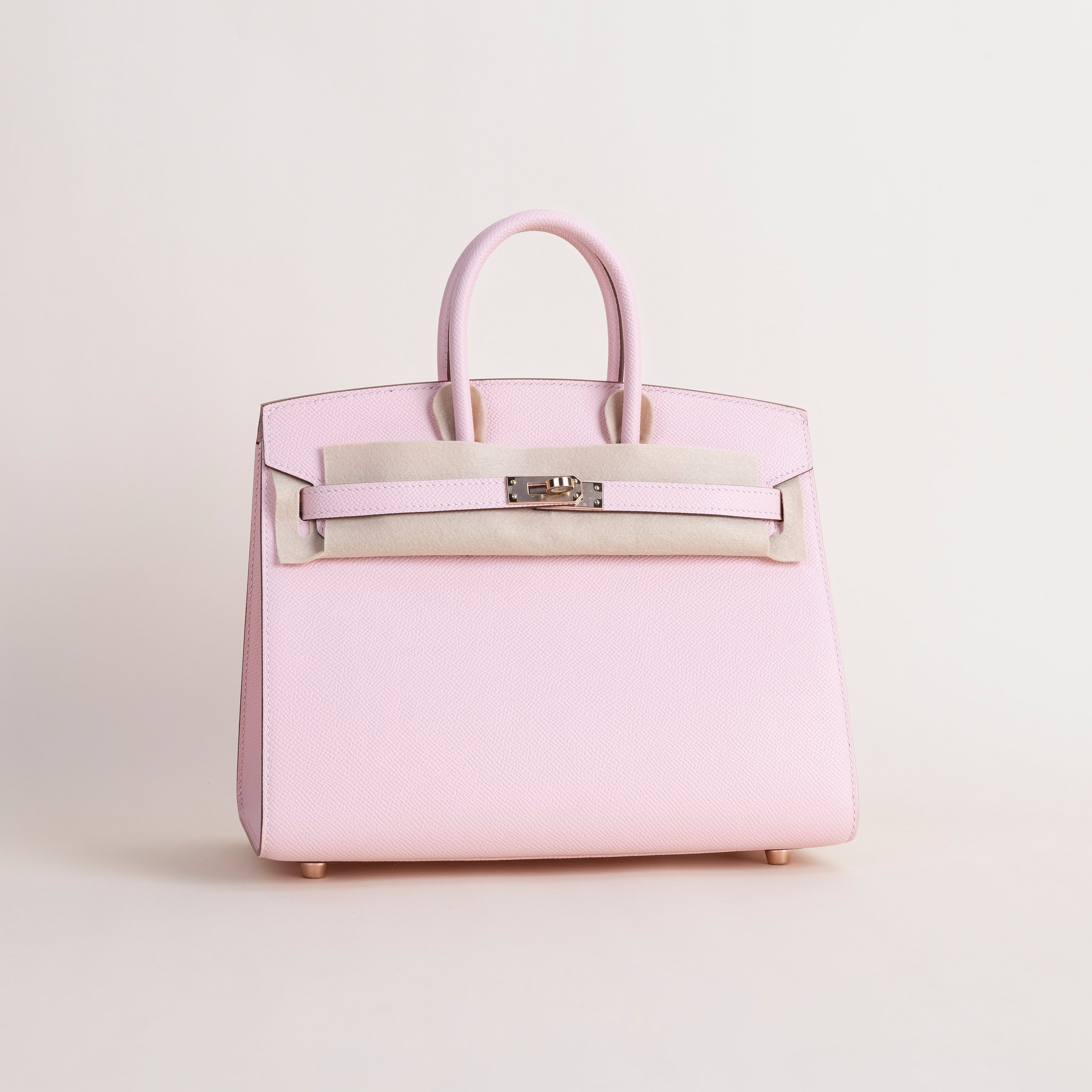 Birkin 25 epsom sellier rose sakura RGHW