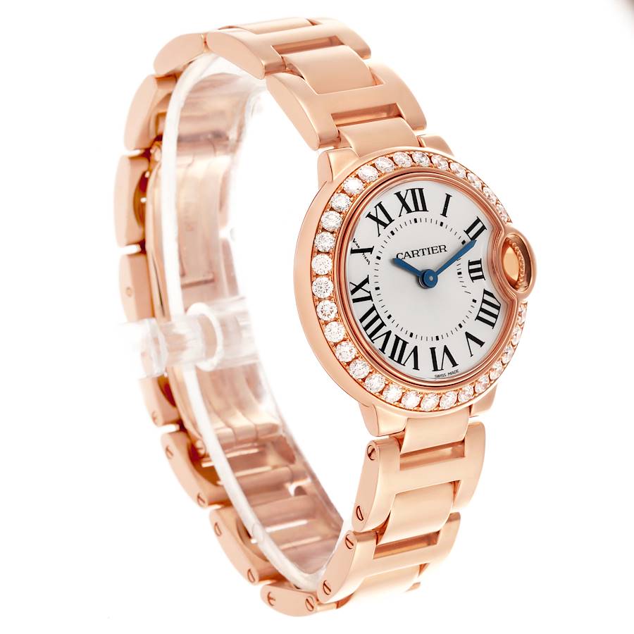 Cartier Ballon Bleu Rose Gold Diamond Small Ladies Watch WE9002Z3