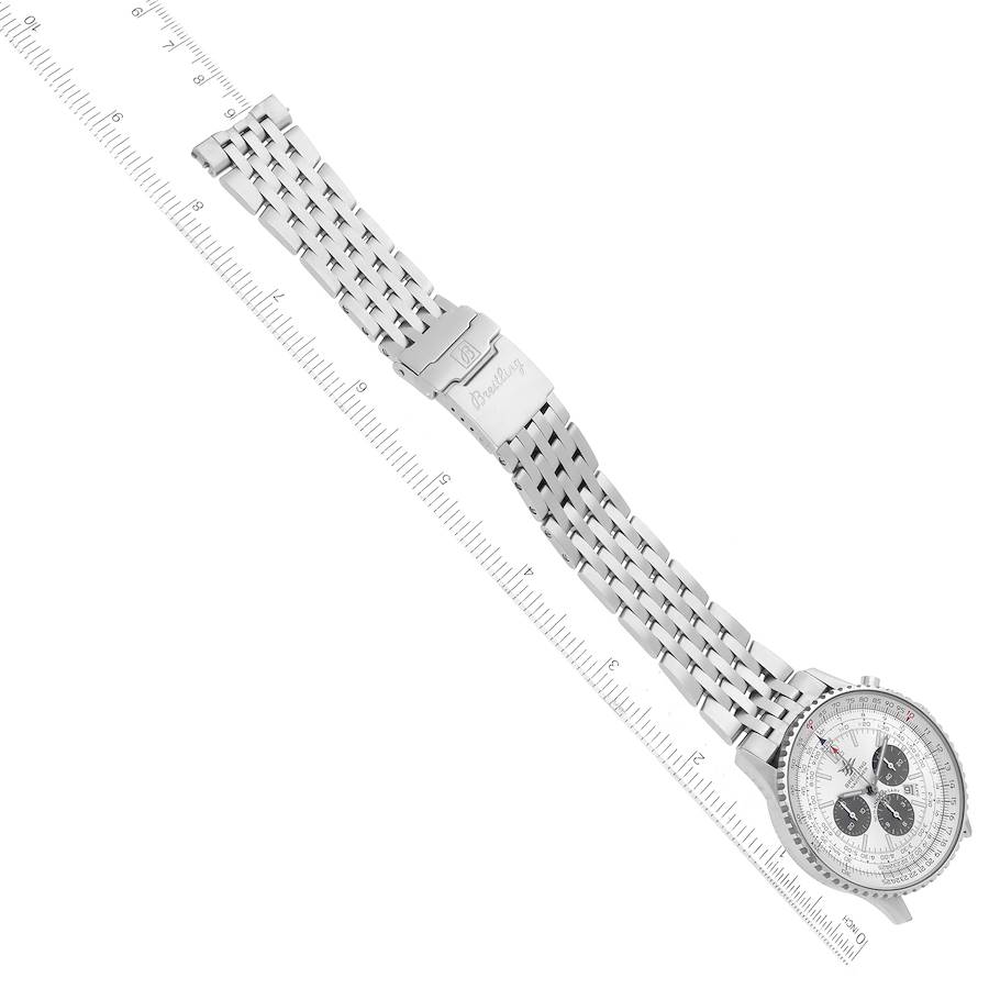 Breitling Navitimer 50th Anniversary Silver Dial Mens Watch A41322