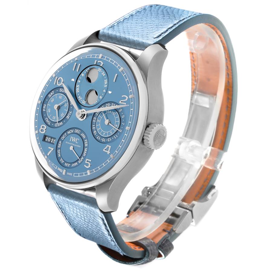 IWC Portuguese Perpetual Calendar White Gold Mens Watch IW503703