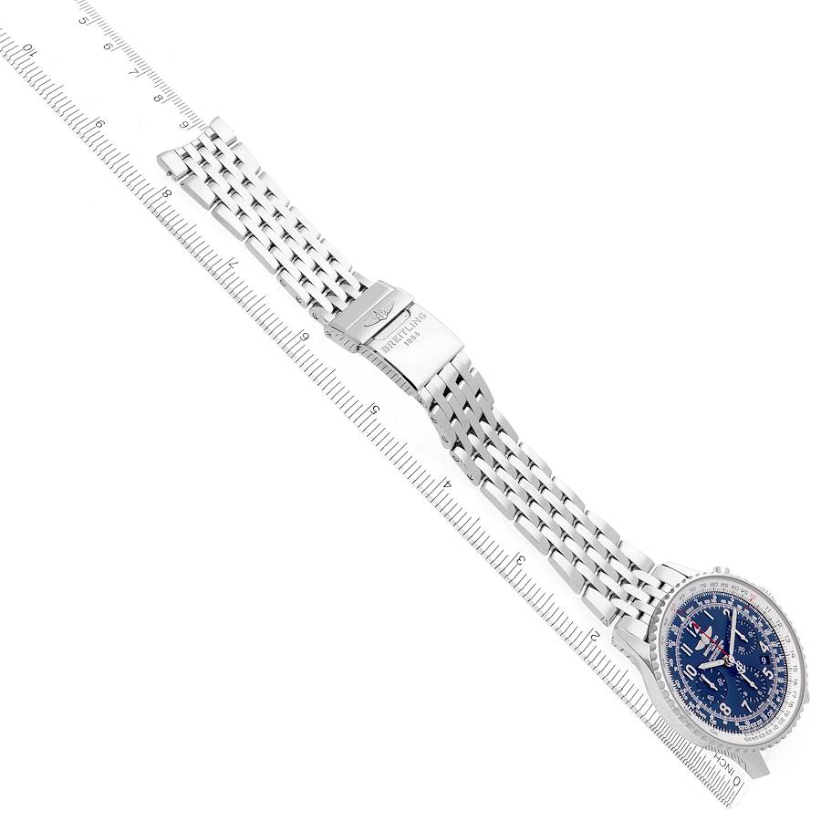 Breitling Navitimer 01 Blue Dial LE Steel Mens Watch AB0121