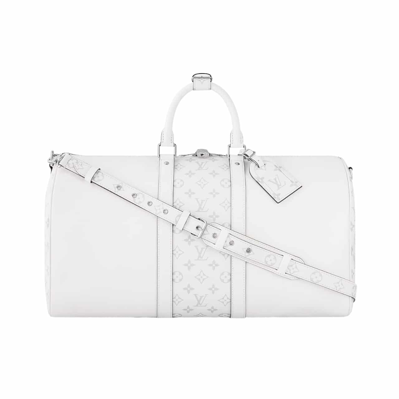 Louis Vuitton Keepall Bandouliere Optical White 40cm M30885