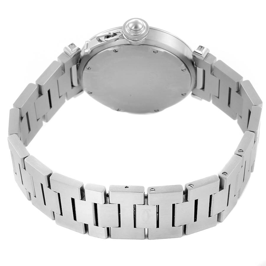 Cartier Pasha Big Date Pink Dial Steel Ladies Watch W31058M7