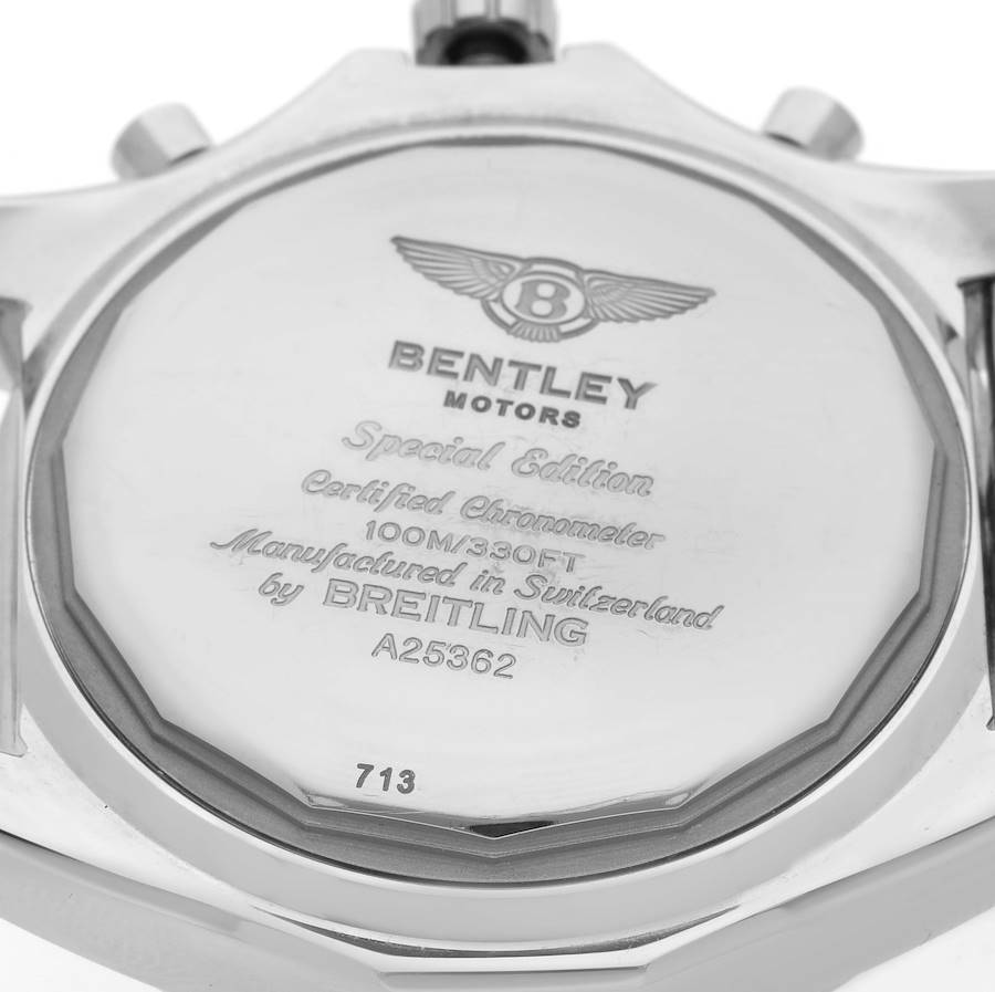 Breitling Bentley Motors Special Edition Steel Mens Watch A25362