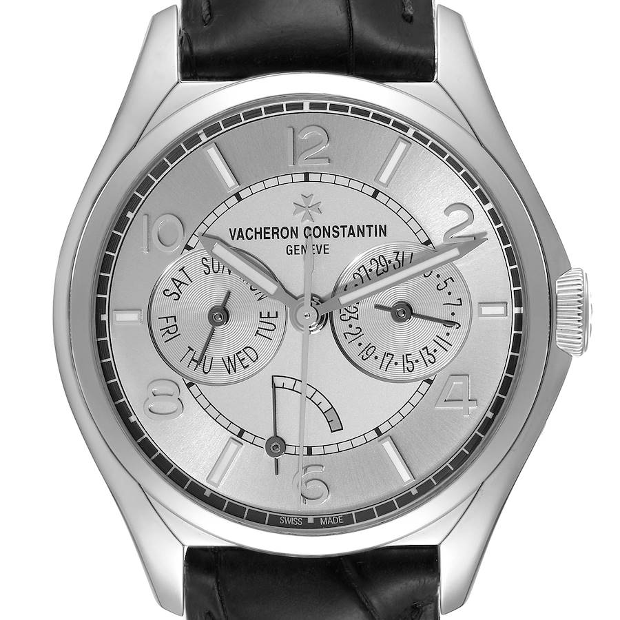 Vacheron Constantin FiftySix Day-Date Silver Dial Steel Mens Watch 4400E