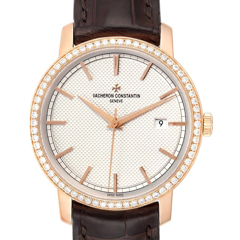 Vacheron Constantin Traditionnelle Rose Gold Diamond Unisex Watch 85520
