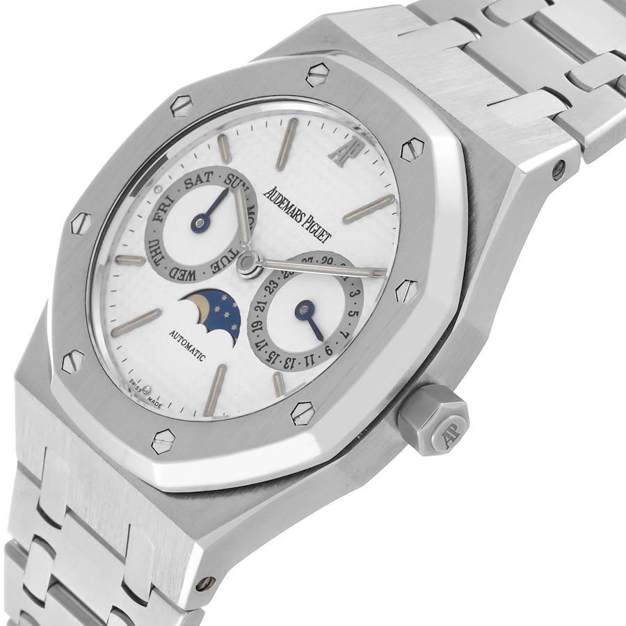 Audemars Piguet Royal Oak Day Date Moonphase Steel Mens Watch 25594ST