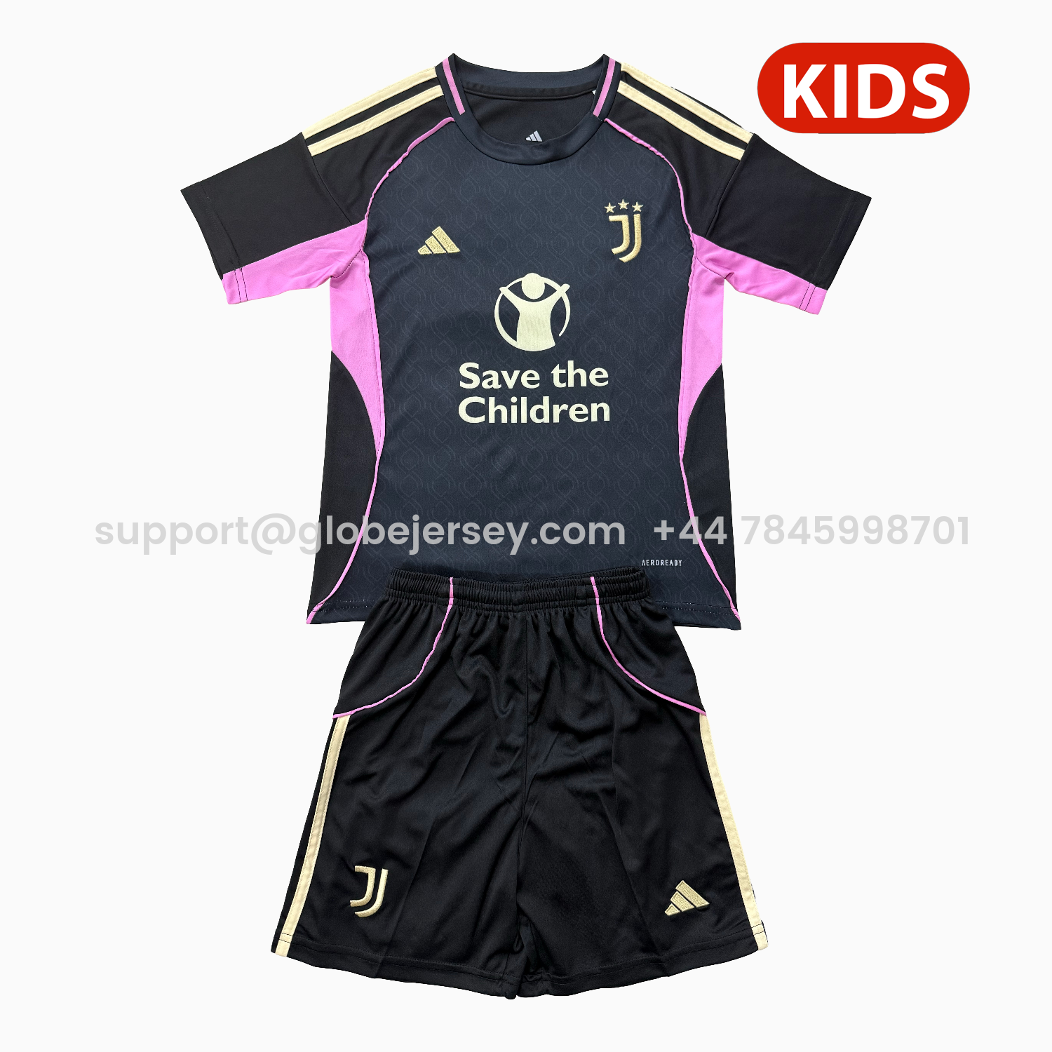 Juventus 25-26 Black Concept Kids Kit