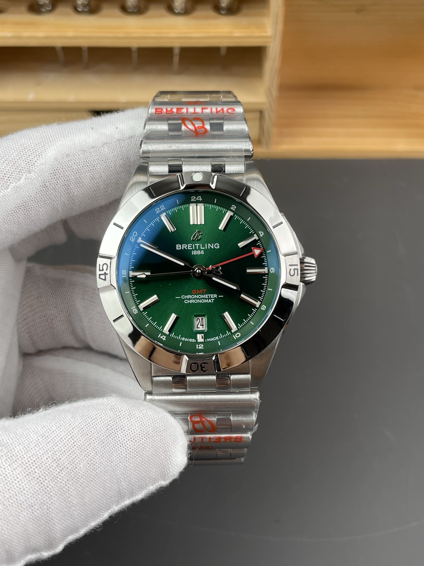 Breitling GMT Green Dial