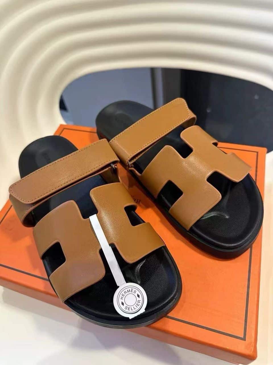 Hermes Ankara Sandal Brown