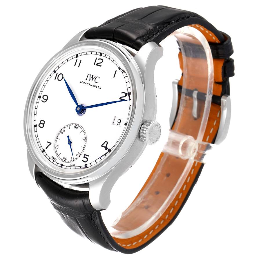 IWC Portuguese 150 Years Eight Days Manual Wind Steel Mens Watch IW510212