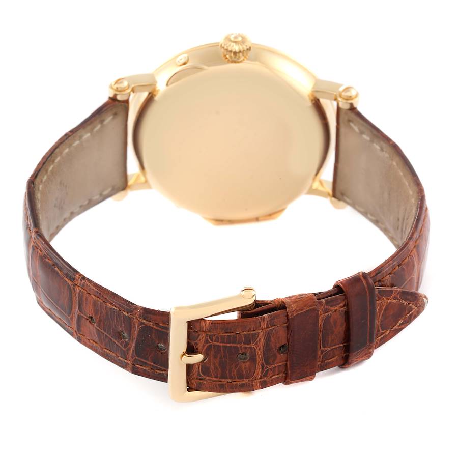 Patek Philippe Complications Power Reserve Moonphase Yellow Gold Mens Watch 5054
