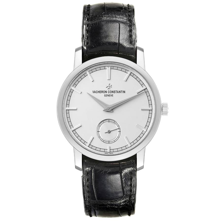 Vacheron Constantin Traditionnelle Silver Dial White Gold Mens Watch 82172
