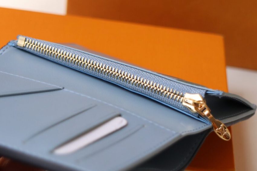 Louis Vuitton Vertical Compact Wallet Beige