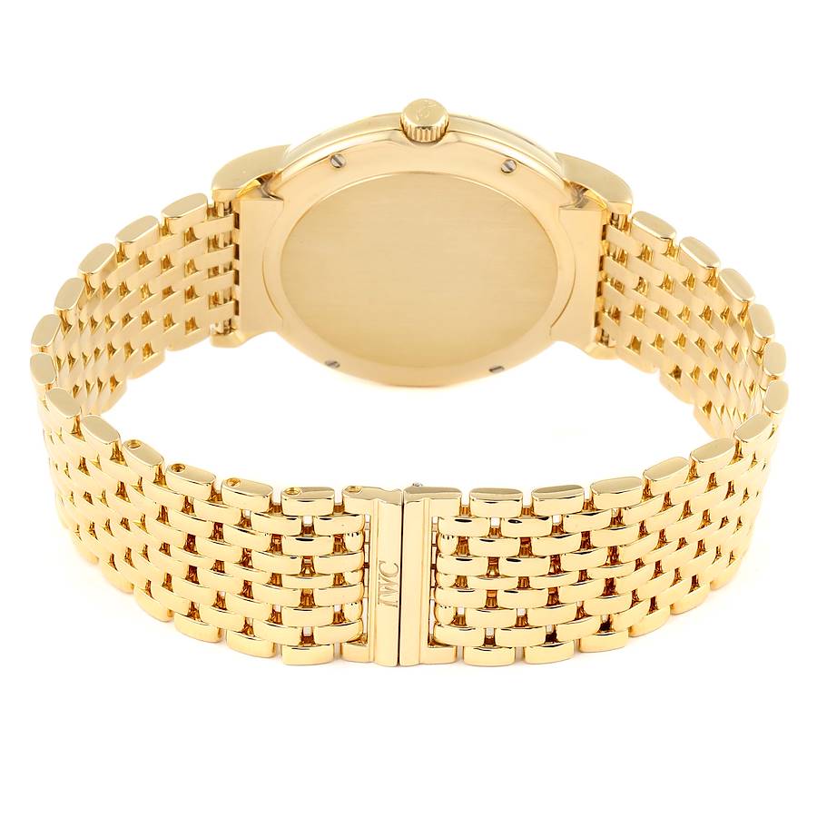 IWC Portofino Automatic White Dial Yellow Gold Mesh Bracelet Yellow Gold Mens Watch IW925101