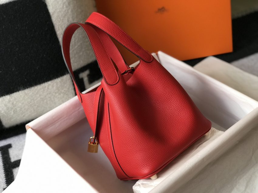 Replica Hermès Picotin Lock Red