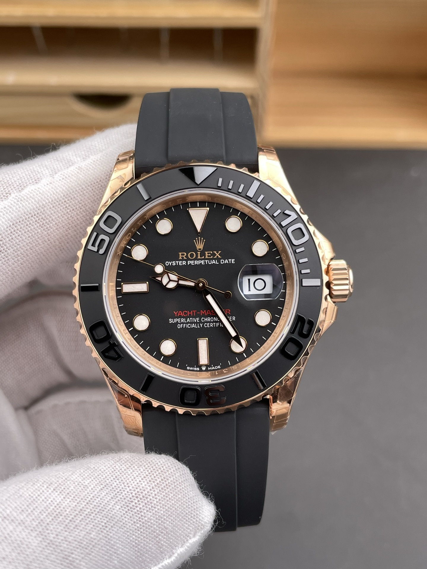 Rose Gold Yacht-Master VS Factory