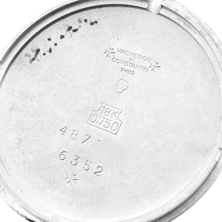Vacheron Constantin Patrimony White Gold Vintage Mens Watch 6352