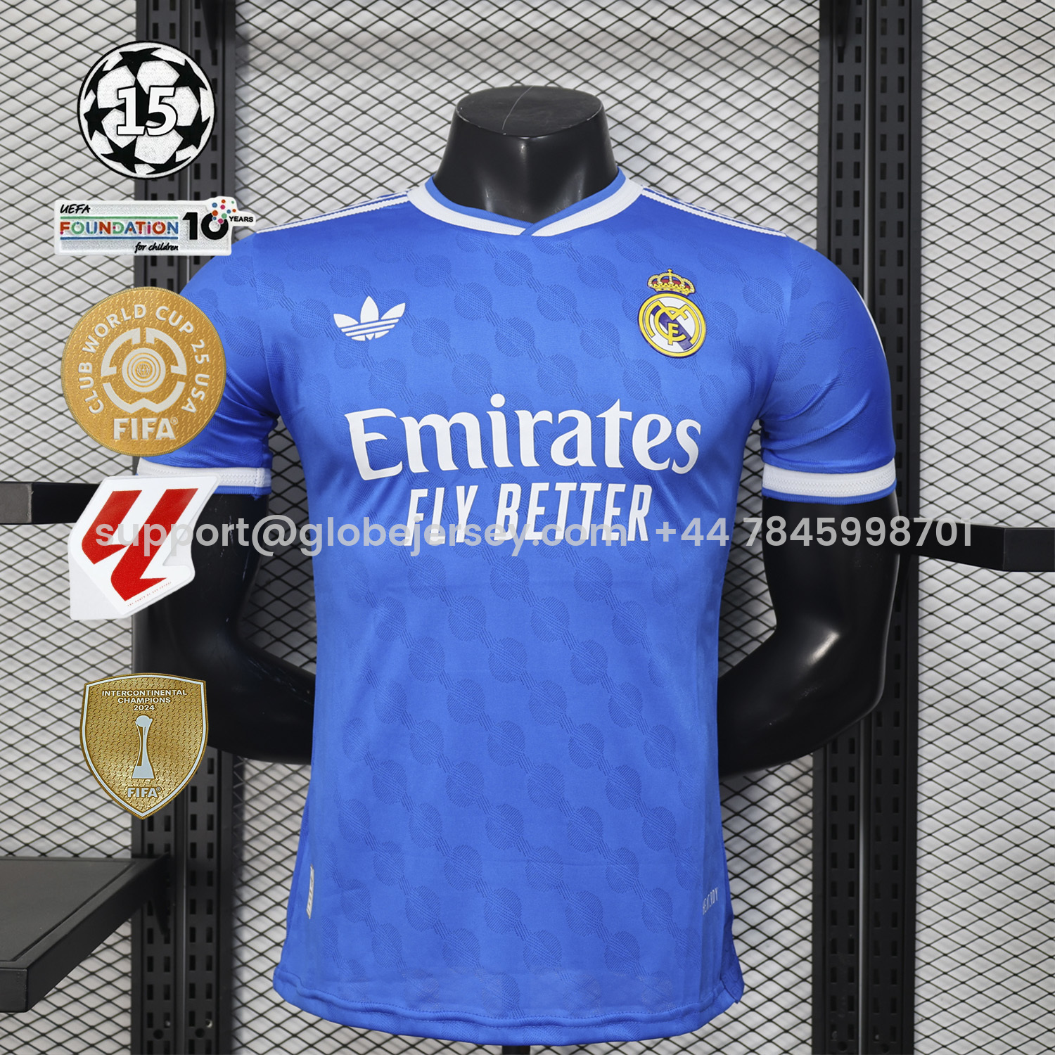 Real Madrid 25-26 Third Blue Jersey - Player Version