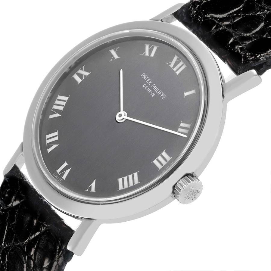 Patek Philippe Calatrava Steel Vintage Mens Watch 3509A Papers