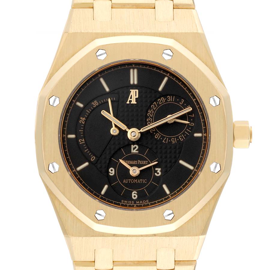 Audemars Piguet Royal Oak Dual Time Yellow Gold Mens Watch 25730BA