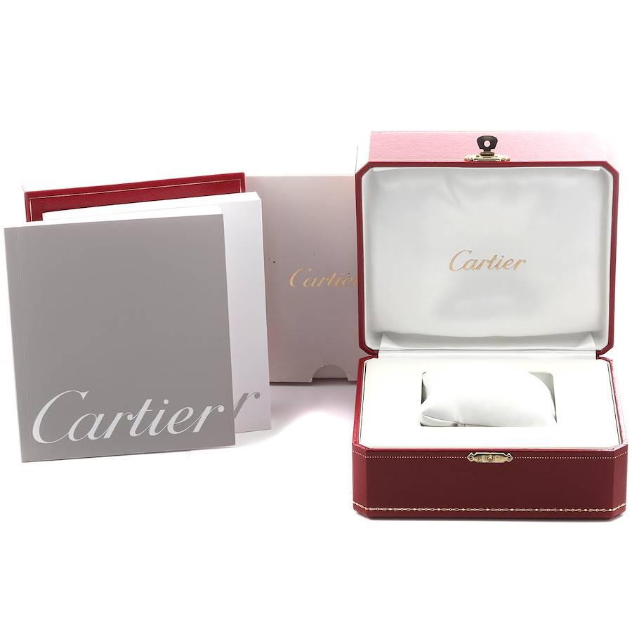 Cartier Roadster Small White Gold Diamond Bezel Ladies Watch WE500260