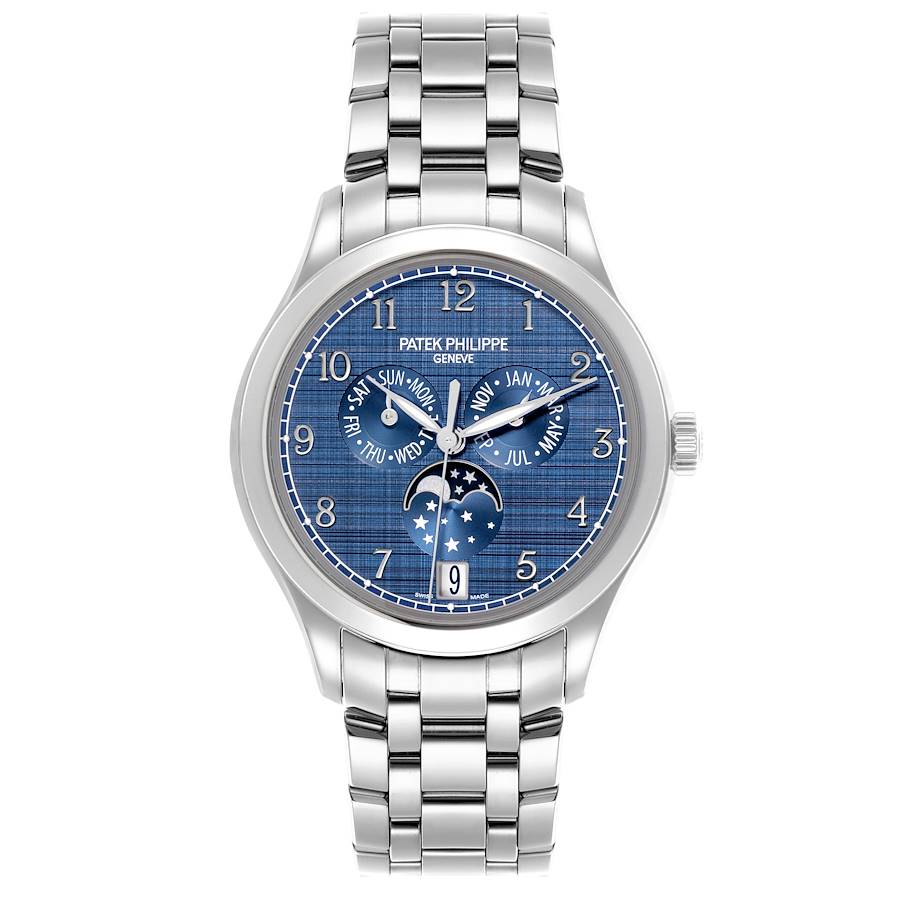 Patek Philippe Complications Annual Calendar Moonphase Steel Mens Watch 4947