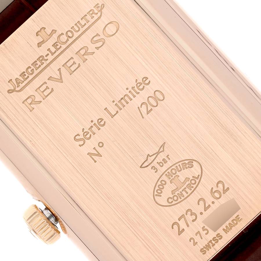 Jaeger LeCoultre Grande Reverso Email Rose Gold Mens Watch 273.2.62 Q3732523