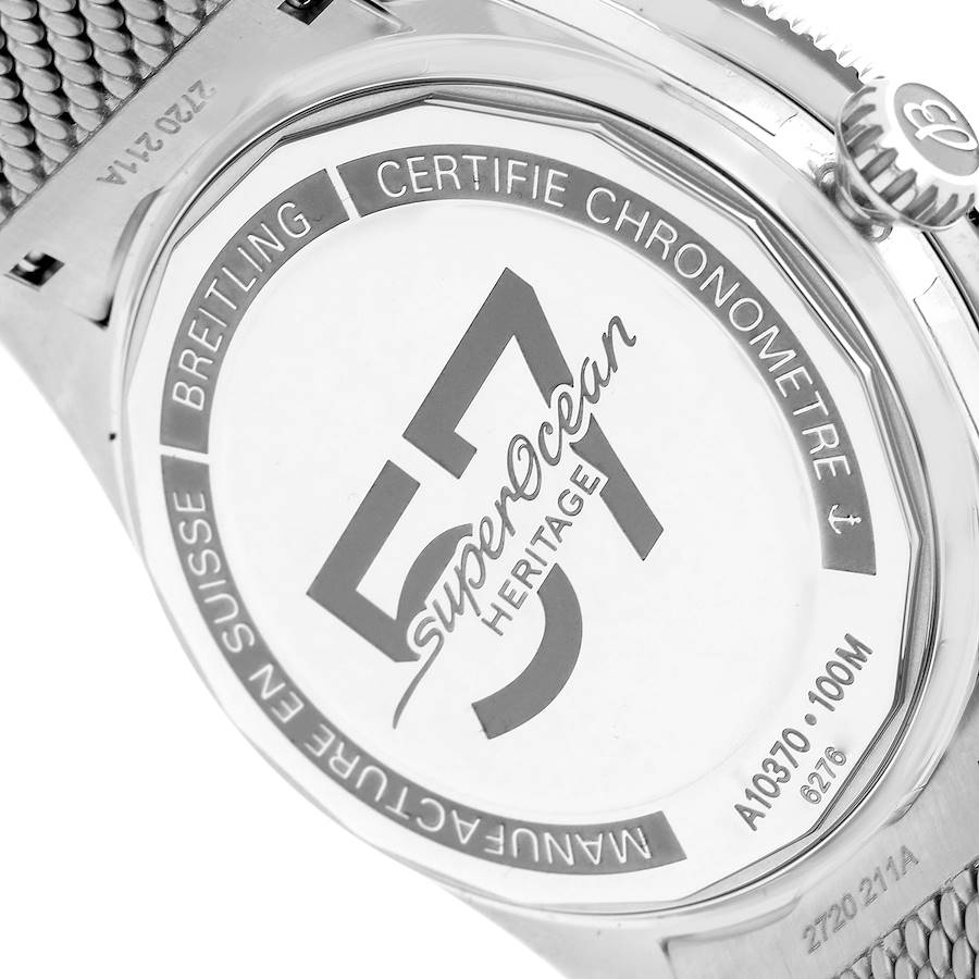 Breitling Superocean Heritage 57 Black Dial Steel Mens Watch A10370