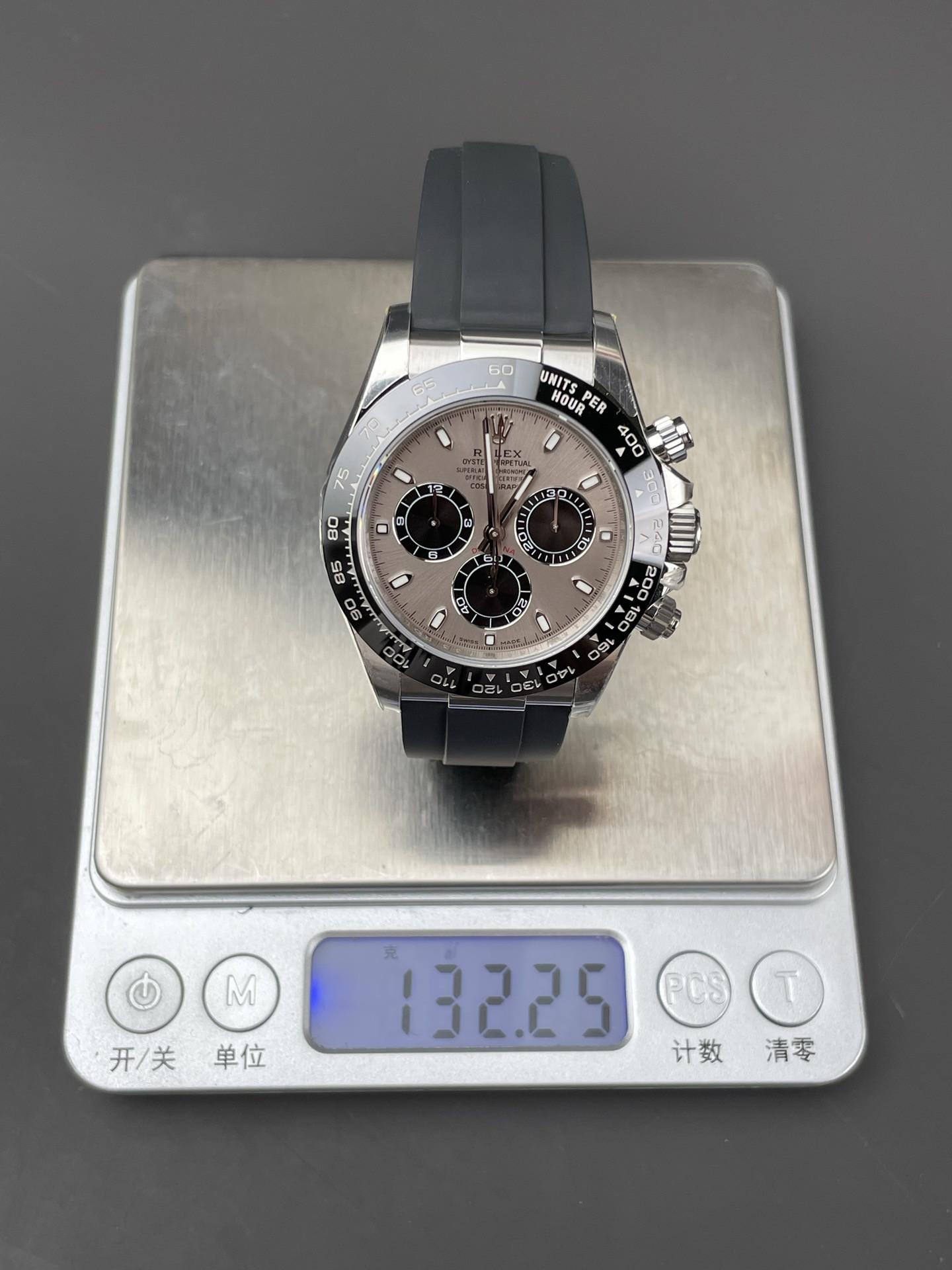 Rolex Cement Grey Rubber Daytona