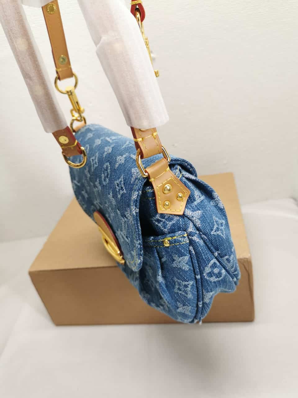 Louis Vuitton Sunset Monogram Denim Blue 26Cm M46829