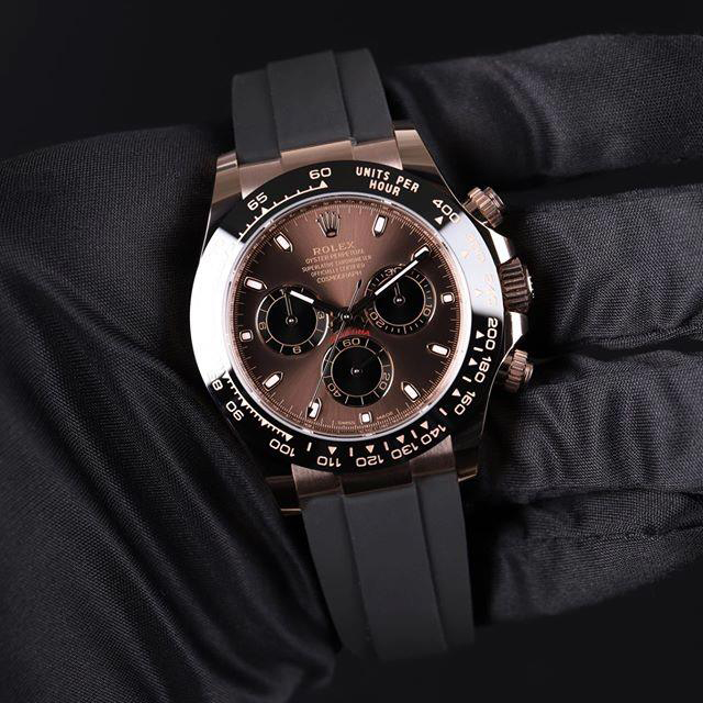 Rollie-The Crown Cosmograph Daytona Everose Gold Chocolate Oysterflex M116515LN-0041