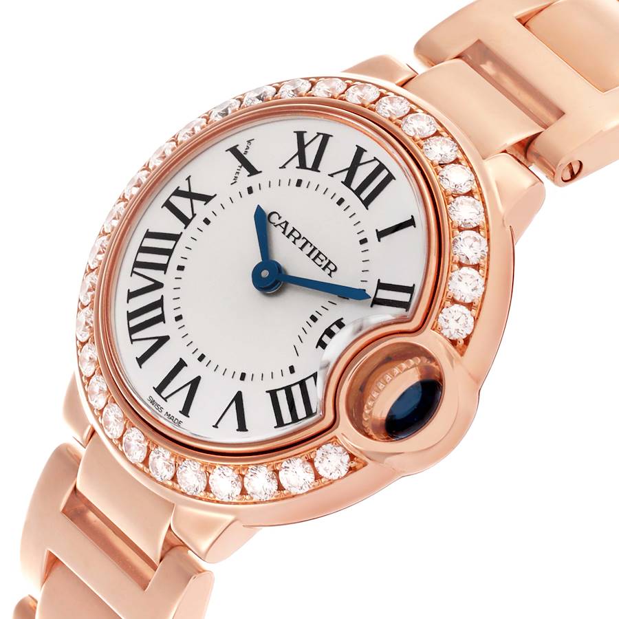 Cartier Ballon Bleu Rose Gold Diamond Small Ladies Watch WE9002Z3