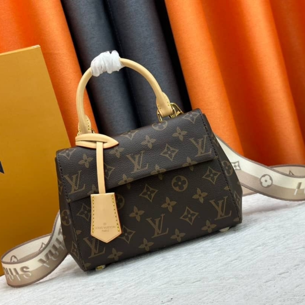 Louis Vuitton Cluny Mini Monogram Canvas Brown 20Cm M46055