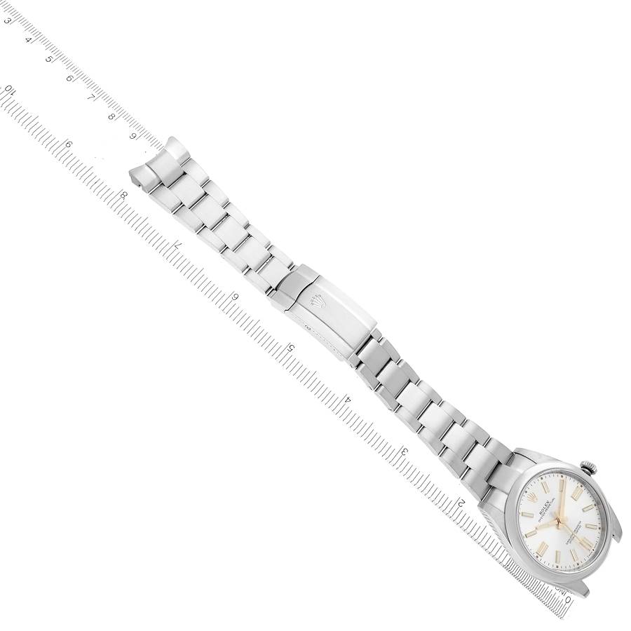 Rolex Oyster Perpetual 41 Silver Dial Steel Mens Watch 124300